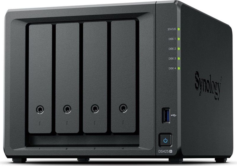 Synology - DS425+ - Netwerkopslag - Zwart - 0 TB