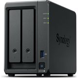 Synology - DiskStation DS725+ - NAS - Zwart - AMD Ryzen R1600 - 4 GB DDR4-RAM
