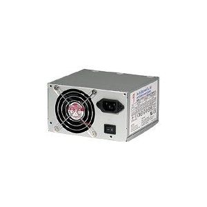 Joujye Voeding met overspannings- en kortsluitbeveiliging, 8 cm, twee ventilatoren, 20+4 pin ATX (460 W), PC-voedingseenheid, Zilver