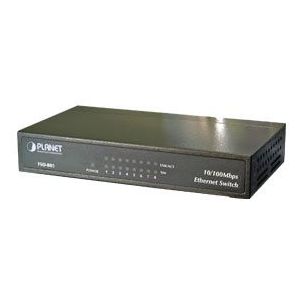 PLANET - 8-Port Fast Ethernet Switch - Metal