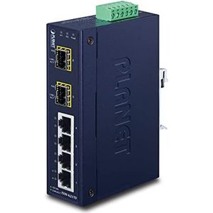 Planet ISW-621T netwerk-switch Unmanaged L2 Fast Ethernet (10/100) Blauw