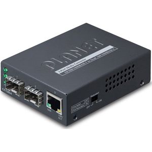 Planet - GT-1205A - Media Converter - 1-poorts 10/100/1000Base-T - 2-poorts Gigabit SFP