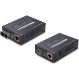 Planet - GTP-805A - Omzetter RJ45 PoE Gigabit - Glasvezel - 30 Watt PoE+