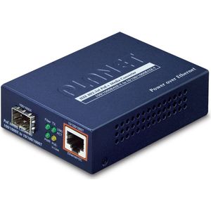 Planet - GTP-805A - Omzetter RJ45 PoE Gigabit - Glasvezel - 30 Watt PoE+