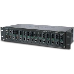 MC-1500R - Media Converter Chassis - 19" Rack - Zwart - Hoogwaardige Betrouwbaarheid