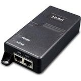 PLANET POE-163 - PoE Adapter - Zwart - Kunststof - 53 V