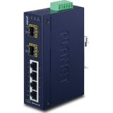 PLANET PLANET 4+2 100FX SFP Industrial Ethernet Switch (-40~75