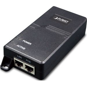 Planet Single-Port 10/100/1000Mbps Ultra PoE Injector 60 (802.3bt (PoE++), 60 W), PoE-injector