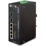 Planet - IGS-624HPT - Netwerkschakelaar - Blauw - 4-poorts 10/100/1000T PoE+