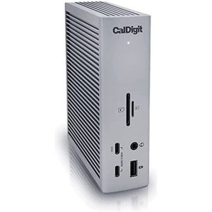 CalDigit TS4Plus - 1 naar 18 USB-C Dockingstation - Compatibel met Thunderbolt 3/4 en USB4 - Ondersteunt M1 en M2 - Grijs