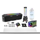Thermaltake - Pacific M360 Plus - CPU Waterkoeler - Zwart - Inclusief Ventilatoren en Fittingen