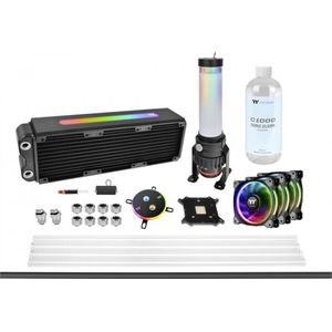 Thermaltake - Pacific M360 Plus - CPU Waterkoeler - Zwart - Inclusief Ventilatoren en Fittingen