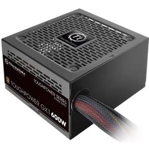 Thermaltake TT TOUGHPOWER GX1 600W PSU (600 W), PC-voedingseenheid, Zwart
