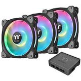 Thermaltake - Riing Duo 12 RGB - Ventilator - Zwart - Set van 3