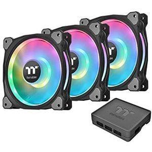 Thermaltake - Riing Duo 12 RGB - Ventilator - Zwart - Set van 3