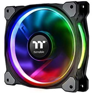 Thermaltake Riing Plus 12 RGB (120 mm, 3 x), PC ventilator, Zwart