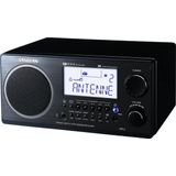 Sangean WR-2 AM/FM analoge radio met RDS alarm luidspreker zwart