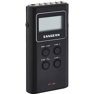Sangean DT-120 Draagbare radio, tafelradio, digitale zakradio, zwart
