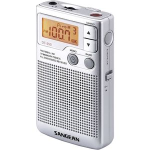 Radio Sangean DT250S Zilverkleurig