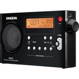 Sangean - PR-D7 - Draagbare Radio - Zwart - FM/MW-tuner - Hoofdtelefoonaansluiting