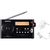 Sangean - PR-D7 - Draagbare Radio - Zwart - FM/MW-tuner - Hoofdtelefoonaansluiting