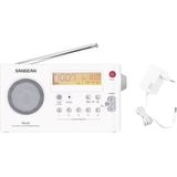 Sangean - PR-D7 - Draagbare Radio - Wit - Inclusief Adapter