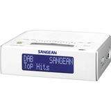 Sangean DCR-89 Uhrenradio (UKW/MW/D47-DAB Tuner, LCD), A500209, weiß, Atomic 89