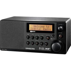 Sangean DDR-31 - DAB Radio met Bluetooth - Tafelradio met DAB+ en FM - Zwart