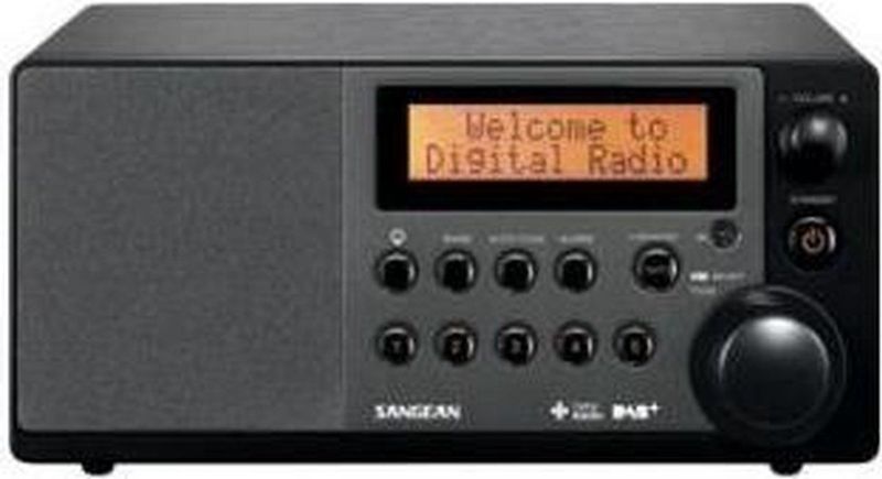 Sangean DDR-31 - DAB Radio - Zwart - Bluetooth - Tafelradio met DAB+ en FM