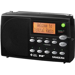 Sangean - DPR-65 Kofferradio dab+, ukw Akku-Ladefunktion Schwarz
