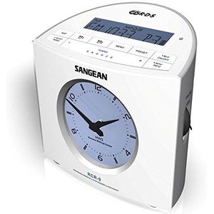 Sangean - RCR-9 - Wekkerradio - Wit - VHF (FM), Middengolf, AUX