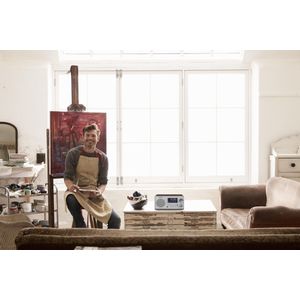 Sangean - WR-22 Draagbare Radio - Zilver/Hout - Bluetooth/USB