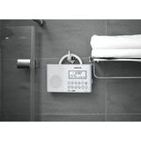 Sangean H-203 Draagbare radio - Waterdichte DAB+ en FM radio - Digitale badradio - Met zaklamp - Wit