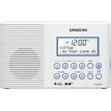Sangean H203D - Radio - Wit - DAB+ - Waterdicht JIS7
