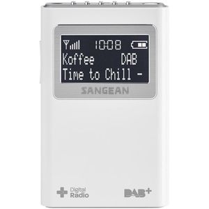 Sangean DPR-39 - Draagbare Radio met DAB+  - Wit
