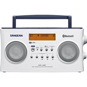 Sangean-DPR-26BT -Draagbare radio met Bluetooth en DAB  - Wit