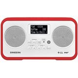 Sangean DPR-77 - DAB Radio - Draagbare Radio met DAB+ en FM - Wit / Rood