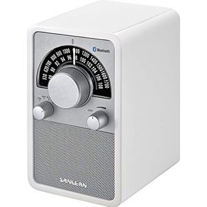 Sangean WR-15BT draagbare radio, bluetooth, gelakt, wit