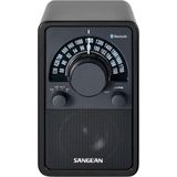 Sangean WR-15BT Bluetooth draagbare radio gelakt zwart