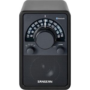 Sangean WR-15BT draagbare radio, Bluetooth, gelakt, zwart