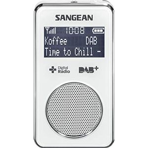 Sangean DPR-35 draagbare radio wit (Pocket 350)