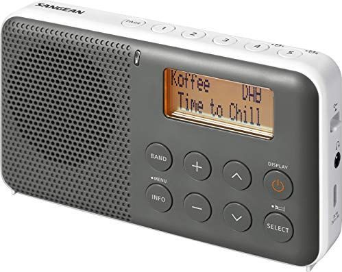 Sangean - DPR-64 - Pocket Radio - Grijs/Wit - DAB+/FM