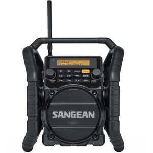 Sangean U-5 DBT bouwradio - Stootvaste radio met DAB+, FM, Aux, Bluetooth - Waterdicht, stofdicht, stofvast - Zwart