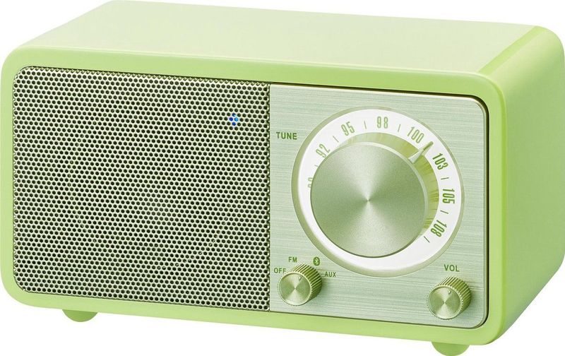 Sangean WR-7 Genuine Mini Radio VHF (FM) Bluetooth Oplaadbaar Groen