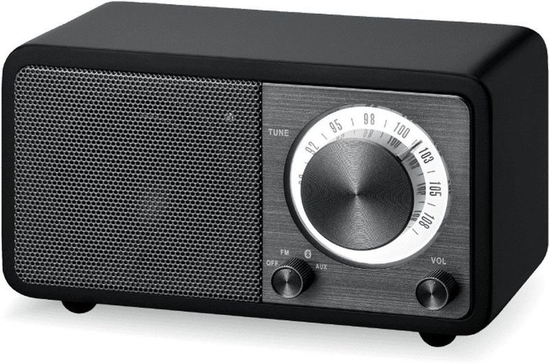 Sangean - WR-7 Mini Radio - FM-Receiver - Hout - Bluetooth - Aux-ingang