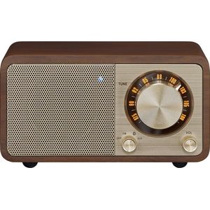 Sangean Genuine Mini - WR-7 - Mini FM-radio met Bluetooth en Houten Kast - Kersenhout