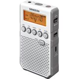 Sangean - DT-800 - Draagbare Radio - Wit - Inclusief Netadapter en Riemclip