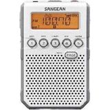 Sangean - DT-800 - Draagbare Radio - Wit - Inclusief Netadapter en Riemclip