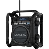 Sangean U-4 DBT+ - Bouwradio met Bluetooth - Werfradio met DAB+ en FM - Zwart