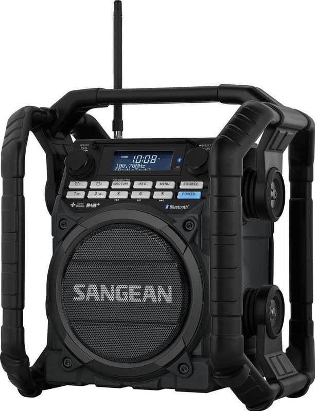 Sangean U-4 DBT+ - Bouwradio met Bluetooth - Werfradio met DAB+ en FM - Zwart
